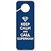 Superman Keep Calm and Call Plastic Door Knob Hanger Sign