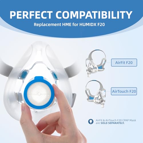 Image of 12 Pack Replacement HME for ResMed HumidX F20, Compatible with ResMed Airmini CPAP Machine & AirFit, AirTouch F20 Full-Face Masks, CPAP Supplies