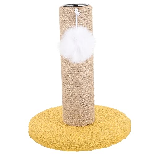 Mikikit Wear Resistant Kitten Scratching Post Durable Cat Scratching Pole Tree for Daily Use Household Floor Scratcher Stylish Design Easy to Suitable for Pets