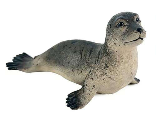 Image of SmilerSmile Baby Seal Figurine Plastic Sea Creature Toy for Toddlers | Solid PVC Action Figure, Simulation Sea Animals, Educational Ocean Animal Model, Non-toxic Safe Bath Toy for Kids