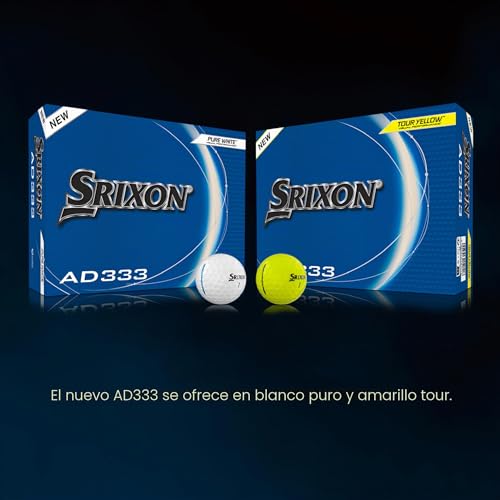 Miniatura 5 de Srixon Ad333 11 - Pelotas De Golf De Alto Rendimiento Para Distancia Y Velocidad - Baja Compresión - Para Consistencia Y Control - Línea De Alineación - Accesorios De Golf De Primera Calidad Y Regalos