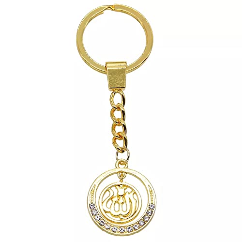 ZOJK Llavero Simple Redondo Shake Cz Rhinestone Llavero Regalo Cover