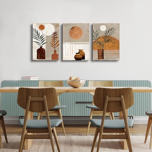 DZRWUBHS Boho Wall Art Prints Wall Decor for Bedroom Canvas Wall Art for Living Room Office Decorations Paintings Abstract Wall Pictures Artwork Modern Minimalist Home Decor 3 Piece Ready To Hang