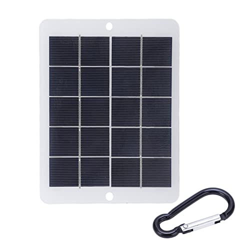 Cargador de panel solar de 3W 5V | Silicón monocristalino para luces LED/bancos/teléfonos | 1000MA alta salida | Protectora de resistencia a la intemperie y solar