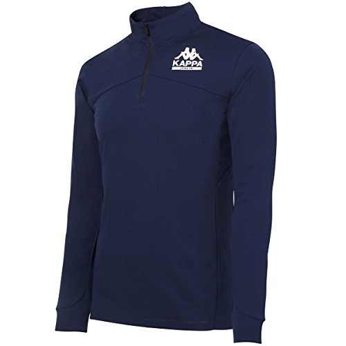 [カッパ] ゴルフ ハーフジップシャツ AZZURRO メンズ ゴルフ ハーフジップシャツ アズーロ メンズ KG752LS52 NV 日本 O-(日本サイズXL相当)