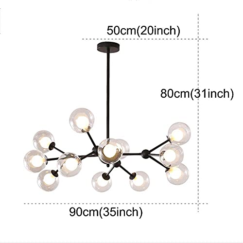 Luminaire Suspendu Réglable pour Plafond Bas ou Haut Éclairage Moderne Noir G9 - 2