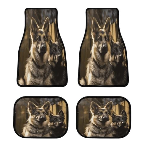 Tapis de sol voiture berger allemand pour SUV et trajets boueux en forêt