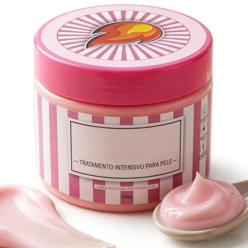 Sentk Intensive Body Cream 300g - Centella Asiatica Stretch Mark Cream with Arnica & Caffeine Anti-Cellulite Firming Moisturizer for Smooth Elastic Skin No Irritating Ingredients Pink
