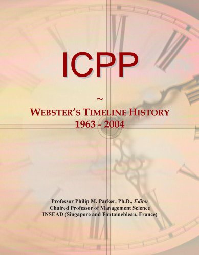 ICPP: Webster's Timeline History, 1963 - 2004
