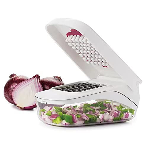 V-SHWAS Vegetable Chopper with Container Manual Food Potato Onion Chopper Cutter Kitchen Tools