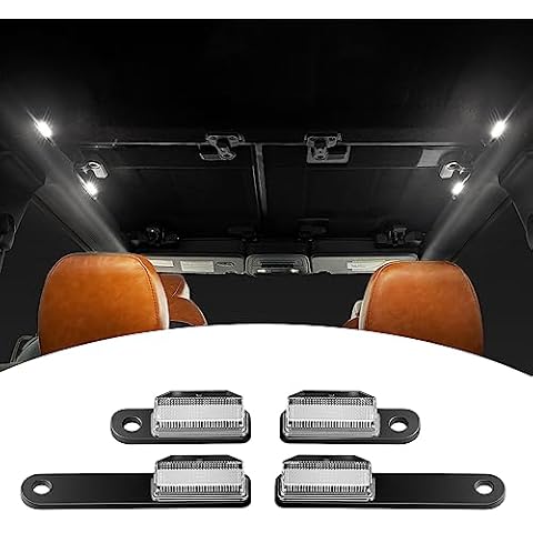 Mabett LED Interior Dome Lights 4Pcs Kit Fit Ford Bronco 2021 2022 2023 2024 Bronco Accessories 2/4 Door Easy Installation Hardtop/Softtop(Not for Sport) Cover