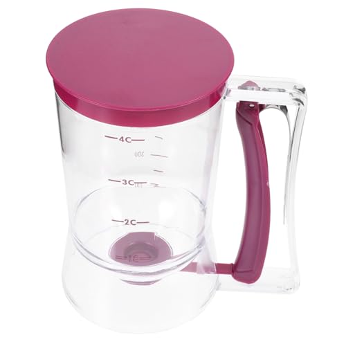Cabilock Pancake Batter Dispenser Versatile Baking Tool for Cupcakes Waffles Muffins and Crepes Design with Measuring Label for Easy Portion Control and Clean Use