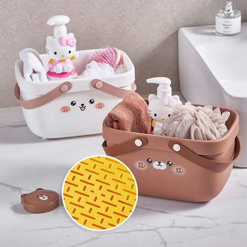 Cesto organizador brinquedos infantil bichinhos banheiro quarto caixa (Branco)