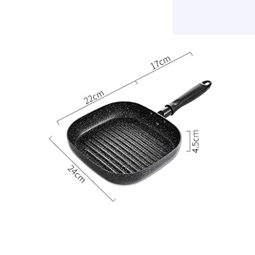 Cujux Black Pan - Contemporary Hard Anodized Aluminum Non-Stick Pan, Frying Pan With Stripe Design #TOP1