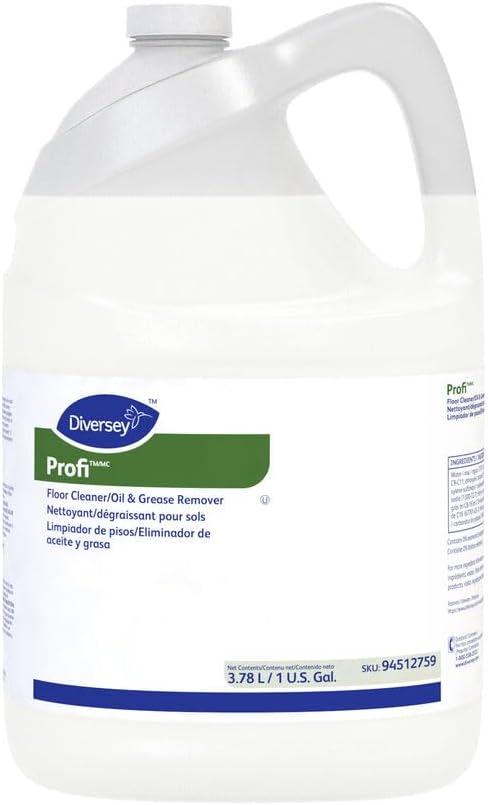 Diversey Profi Floor Cleaner & Oil Grease Remover, 1 Gallon