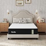 Novilla Full Mattress, Cooling 12 Inch Full Size Hybrid Mattress with Upgraded Individual Coils & Gel Memory Foam, Enhanced Support, Motion Isolation, Pressure Relief, CertiPUR-US