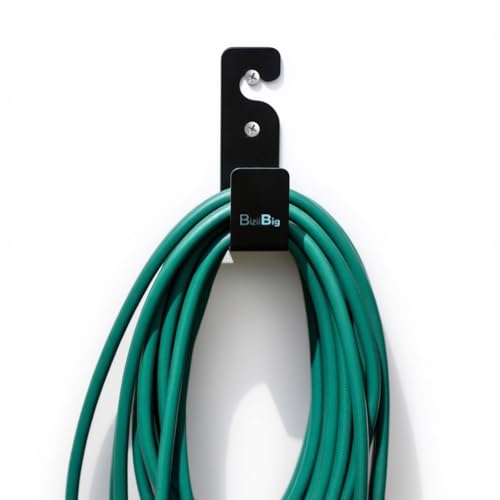 Image of Pipe Holder Wall Mount | Hose Holder-Garden Hose Hanger | Water Pipe Stand | Wall Mounted Hose Rack-Heavy Duty Pipe Hanger for Outdoor Home Use-Pack of 2