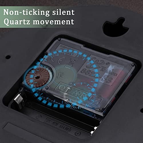 Bdor Wall Clock - 12 Inch Silent Non-Ticking Wooden Quartz Battery Operated Wall Clocks, Country Retro Rustic Style Decor For Living Room, Kitchen, Home, Bathroom, Bedroom, Laundry Room #TOP1