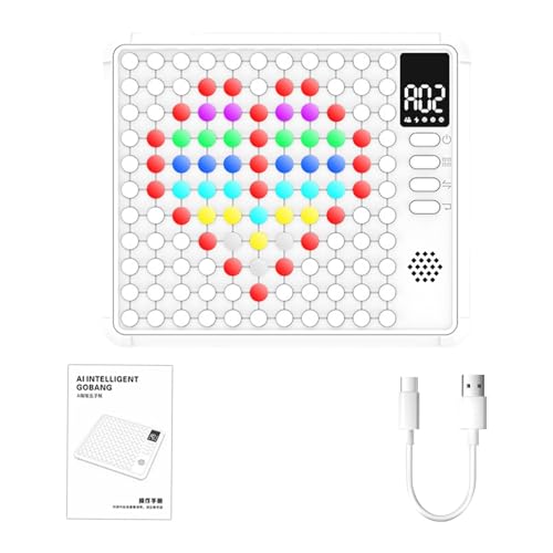 Multifuncional Smart Chessboard Game, Juego de Chessboard para niños, Juego de tablero AI, Chessboard para niños, Smart Chessboard for Girls, AI-Powered Chess Game 5 in a Row Game for Kids