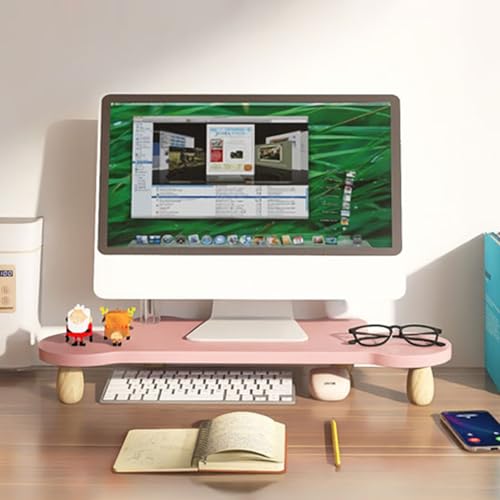 Support de moniteur d'angle large et mignon avec organisateur de bureau intégré - 2