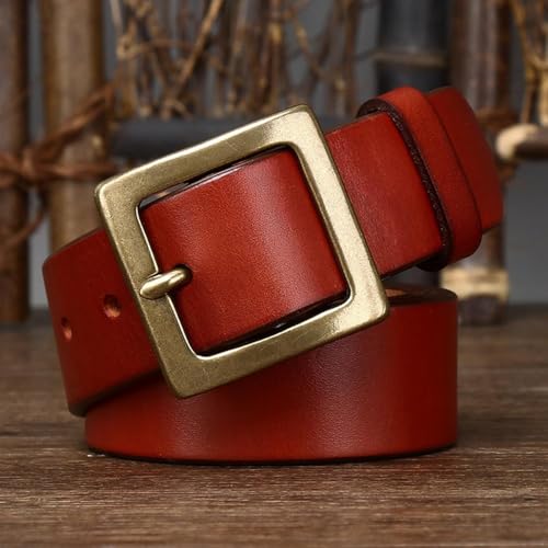 Sress Belts Delicate Belt Full Grain Solid Cow Leather Belts, Comfort Genuine Leather Belt Casual Belts4