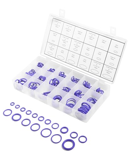 Flaconi 270PCS Dichtungsringe Auto,Dichtungen,O Ringe Sortiment,O Ring Kfz,Klima Dichtungen,O-Ringe Gummi,Dichtungsringe Set,O-Ringe Gummi,Geeignet...