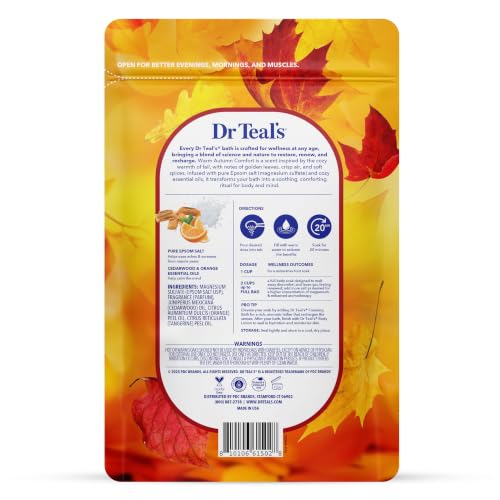 Dr Teal's Epsom Salt Magnesium Soak, Warm Autumn Comfort, 3 lbs - image 2