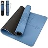 Yoga Mat Non Slip TPE Thick Yoga Mat with Alignment Mark, Large Size 72″L x 32″W x 0.32″Th, Anti-Tear Exercise & Fitness Mat for Yoga, Pilates & Floor Workouts