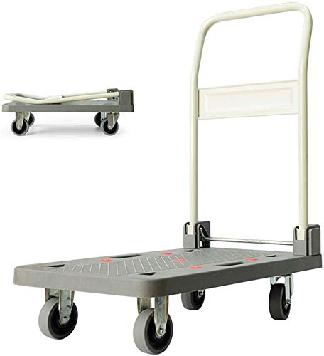 BBG Camiones multifunción portátil de mano carro de compras, tirando carrito saco carretilla plegable Inicio camión en movimiento portátil Equipaje pesado carro de la herramienta de la compra, que ll