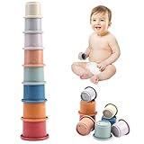 👶🏻【 Regalo sorpresa】Todos los niños están interesados en construir diferentes cosas.como un regalo único de Navidad o cumpleaños para su niño pequeño y sus amigos. Nuestros juguetes apilables son el mejor regalo para niños y bebés, ya sean niños o niñas.