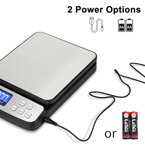 fuzion digital shipping postal scale - 88lb x 01oz stainless steel platform 5 units holdtarepcs counting easy calibration large lcd scale for packages all-in-1 shipping scale