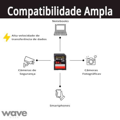 Cartão De Memória Micro SD 64 GB - Com Adaptador Full Hd 10 Anos De Garantia Original ® Ultra UHS-I