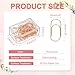 PATIKIL 50 Pcs Paper Clip, 2inch Non-Skid Metal Paper Clamp Clips Large for Office Supplies Craft Scrapbook Document Note Sorting, Electroplating, Rose Gold