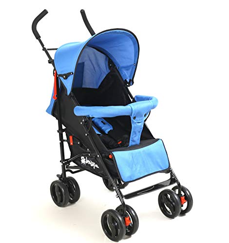 Kidmeister S9 Blau Liegebuggy Jogger Kinderwagen Kindersportwagen Liegeposition mit mehrfach verstellbarer Rückenlehne, blau