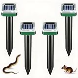 Solar-Powered Ground Vibrating Repellent – Keep Rats, Snakes, Rabbits & Hedgehogs Away from Your Garden, Lawn, Yard, Farm & Orchard!