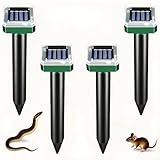 Solar-Powered Ground Vibrating Repellent – Keep Rats, Snakes, Rabbits & Hedgehogs Away from Your Garden, Lawn, Yard, Farm & Orchard!