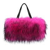Design chic : ce sac à main en peluche présente une texture naturelle et offre un look vintage et tendance. Doté d'une poignée en cuir noir et d'une bandoulière amovible, il peut être porté à la main ou en bandoulière. Pratique et polyvalent, il s'accorde parfaitement avec les manteaux, les doudounes, etc. en automne et en hiver, ajoutant une touche chaleureuse et délicate à votre tenue.