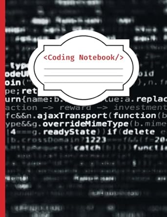 Coding Notebook: Large Ruled Code Journal Perfect Companion for Web ...