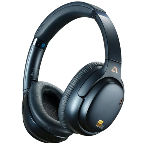 1Mii E700 Noise Cancelling Headphones Bluetooth Wireless Hi-Res LDAC,Indigo