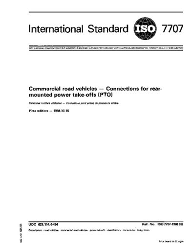 ISO 7707:1986, Commercial road vehicles - Connections for rear-mounted ...