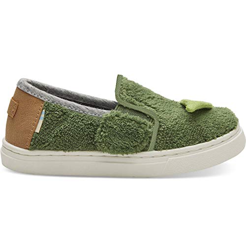 TOMS unisex-adult Toms X Star Wars Olive Yoda Print Terry Cl Tiny Luca Slip-on 10014526
