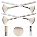 Artibetter 10pcs Fan Makeup Brushes Set Small Size Hair Blusher Highlighter Powder Applicator for Facial Aesthetician and Liquid Foundation Beauty Tools