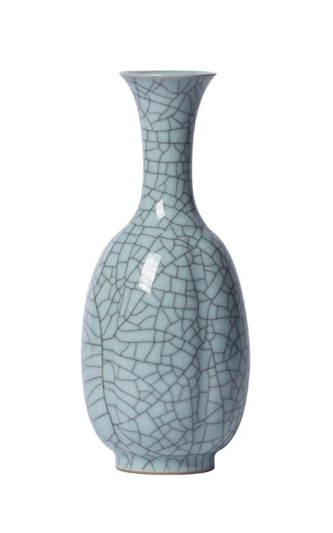 Vase à fleurs classique avec grand ventre en porcelaine pour stabiliser vos bouquets