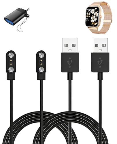 Câble de charge pour montre connectée Haulvean 4,7 cm avec adaptateur USB-C x2