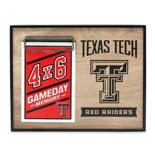 Open Road BrandsTexas Tech University Red Raiders Wood Photo Clip Frame for 4x6 Picture - Fun Texas Tech Photo Frame - Great Gift Idea