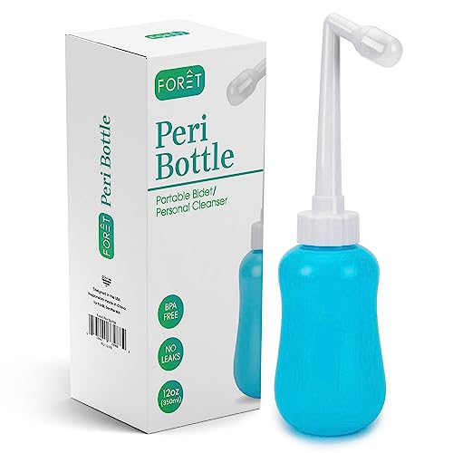 Image of FORET-Peri Bottle for Postpartum Essentials I Feminine Care I Superior Portable Bidet for Women- After-Birth Accessories for Mothers to Soothe & Clean Perineal Area I Compact & Sturdy I No Water Leak