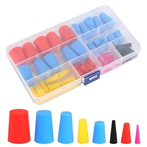 Bavunv 60 Stück Silikon Gummistopfen Set