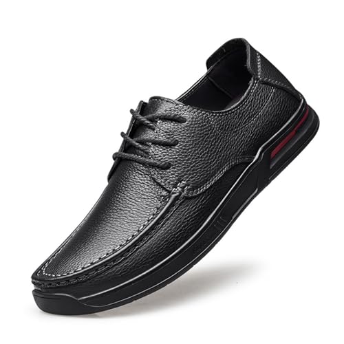 Dress Shoes for Men Handmade Genuine Leather Men’s Business Casual Driving Moccasins Stylish Comfortable Flats