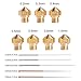 MK10 Nozzle for 3D Printer, M7 Thread Brass Extruder Head Hotend Nozzle 1.75mm Filament with Cleaning Needles, 4Pcs 0.4mm Nozzle + 1Pcs Nozzle x (0.2 0.3 0.5 0.6 0.8 1.0 mm)
