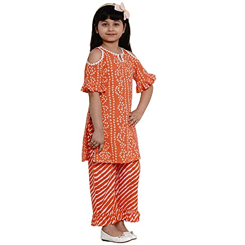 Image of Bitiya By Bhama Girl's Cotton Regular Kurta Sets